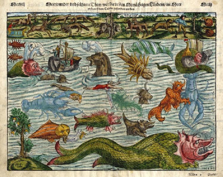 Exposition animaux fantastiques créatures monstres marins mythologie
