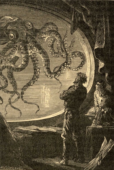 Exposition créatures fantastiques animaux monstre kraken Verne