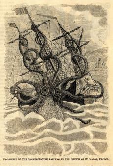 Exposition créatures fantastiques animaux monstre kraken Verne