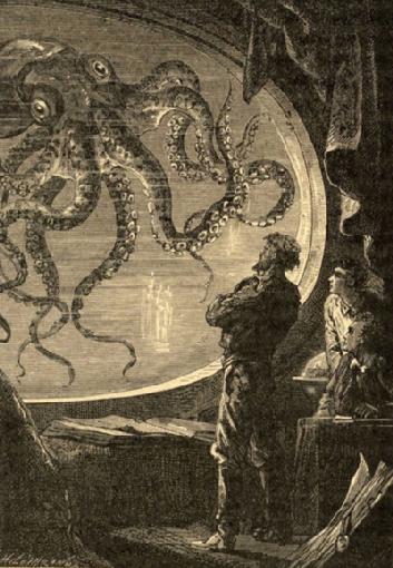 Exposition créatures fantastiques animaux monstre kraken Verne