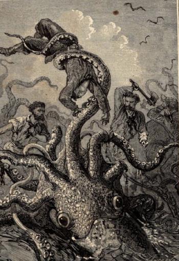 Exposition créatures fantastiques animaux monstre kraken