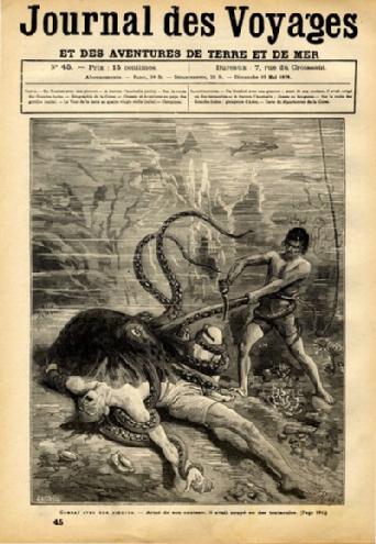 Exposition créatures fantastiques animaux monstre kraken Verne